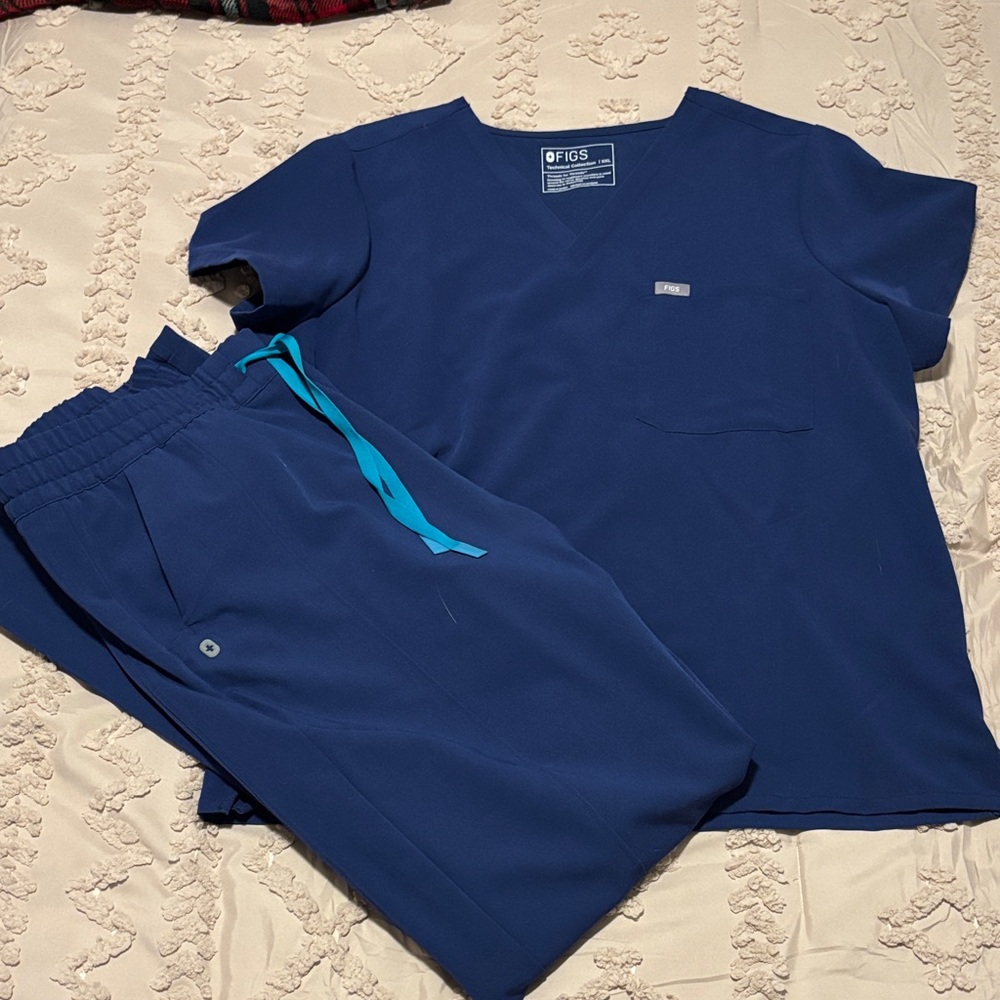 Figs Sapphire Blue Scrubs